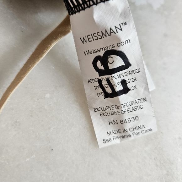 Weissman Girl's Tulle Dance Ballet Jazz Dress, Size Small Girls - Picture 9 of 9